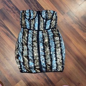 Tube top Sequins dress